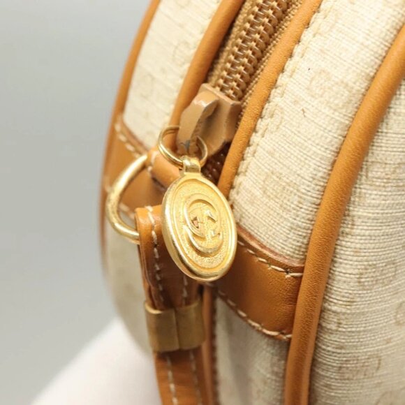 GUCCI Micro GG Supreme Shoulder Bag PVC Beige Gold 007 115 0088 Auth BA3970 - Picture 9 of 16